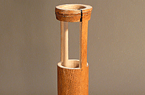 Mended bamboo container